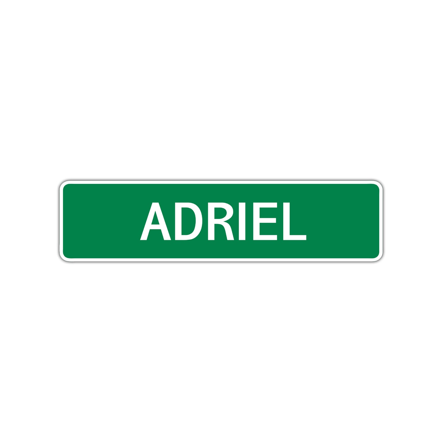 Adriel Street Sign Children Name Room Plate