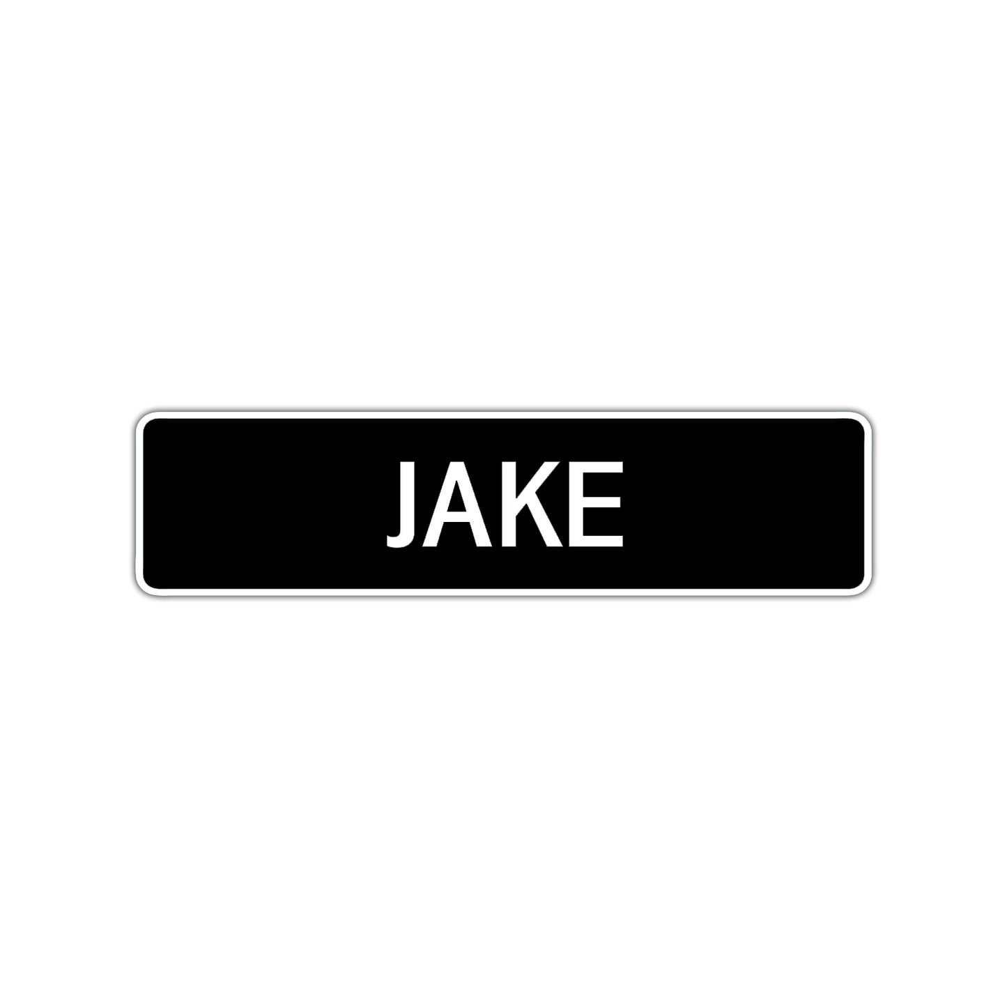 Jake Street Sign Children Name Room Plate