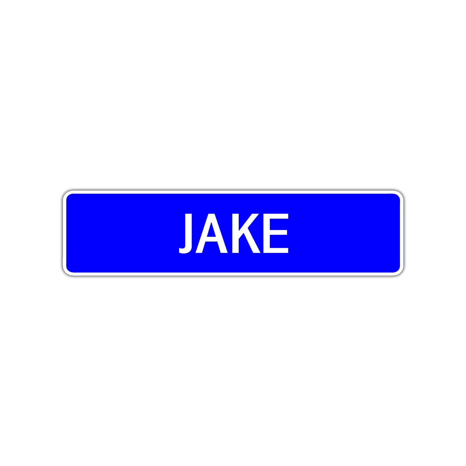 Jake Street Sign Children Name Room Plate