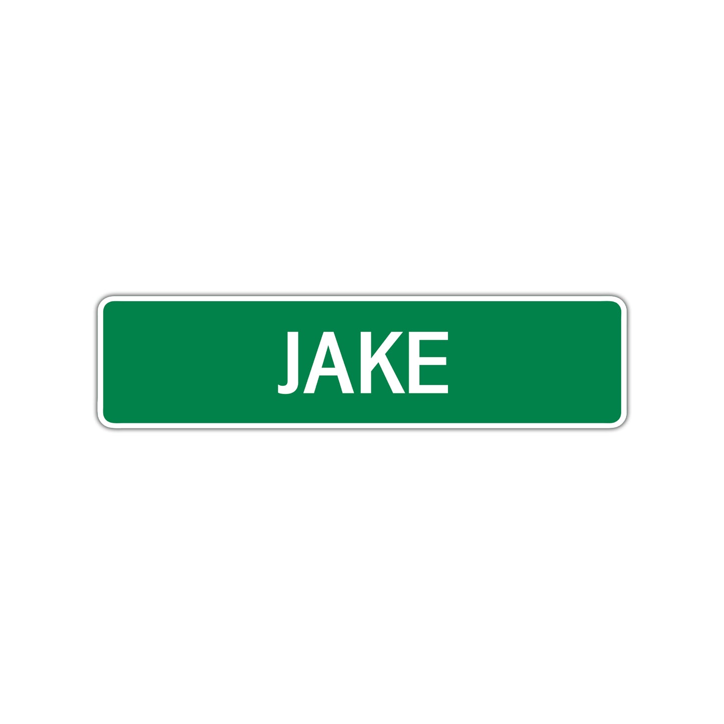 Jake Street Sign Children Name Room Plate