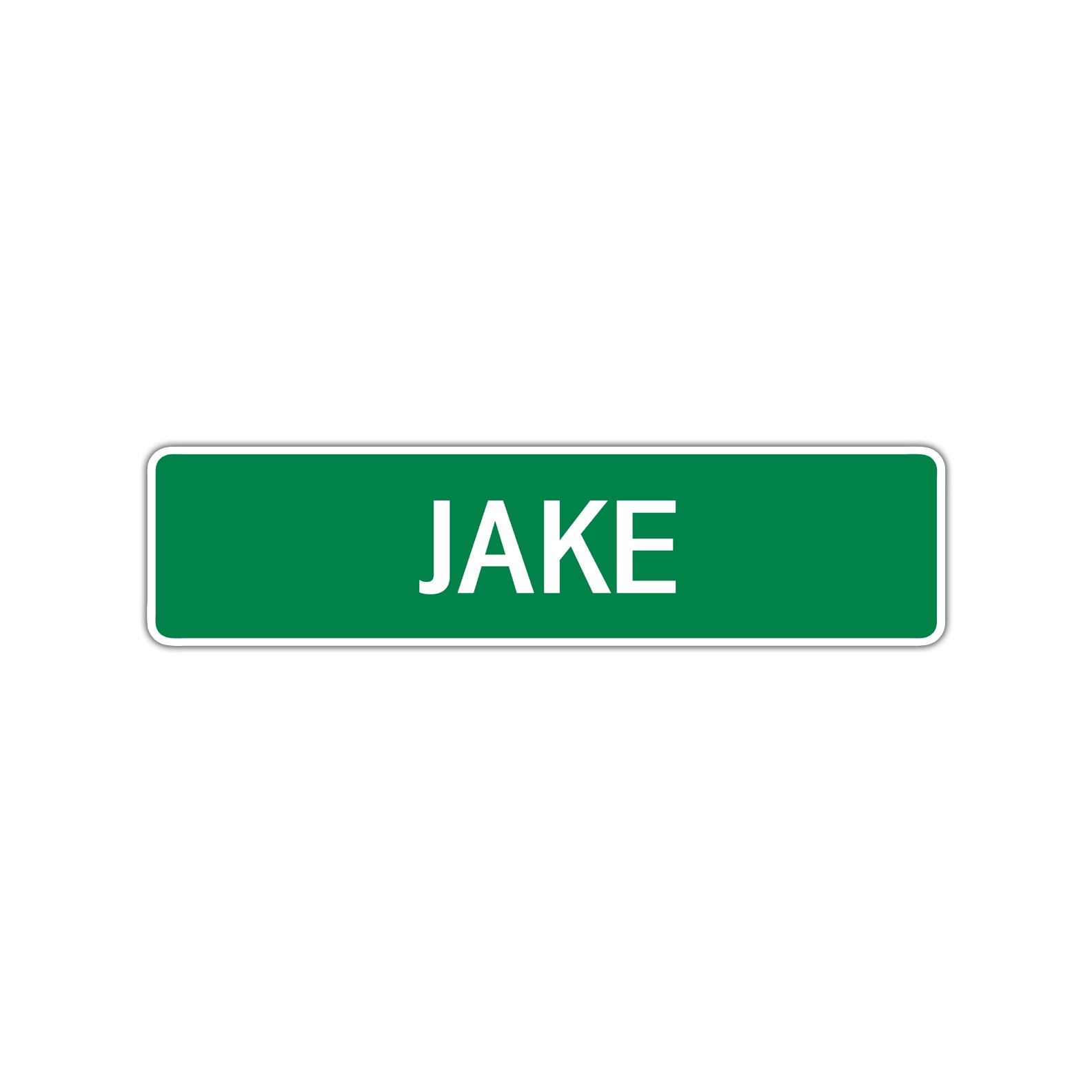 Jake Street Sign Children Name Room Plate