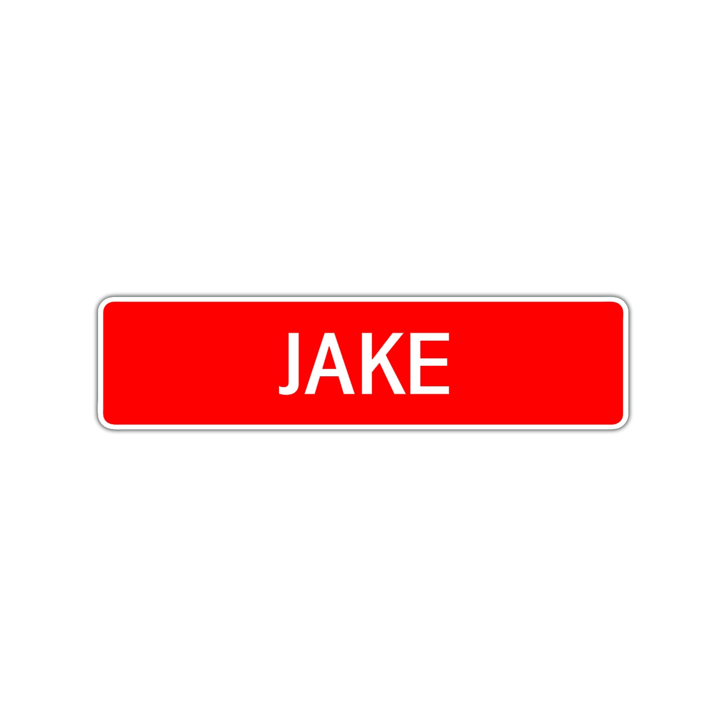Jake Street Sign Children Name Room Plate