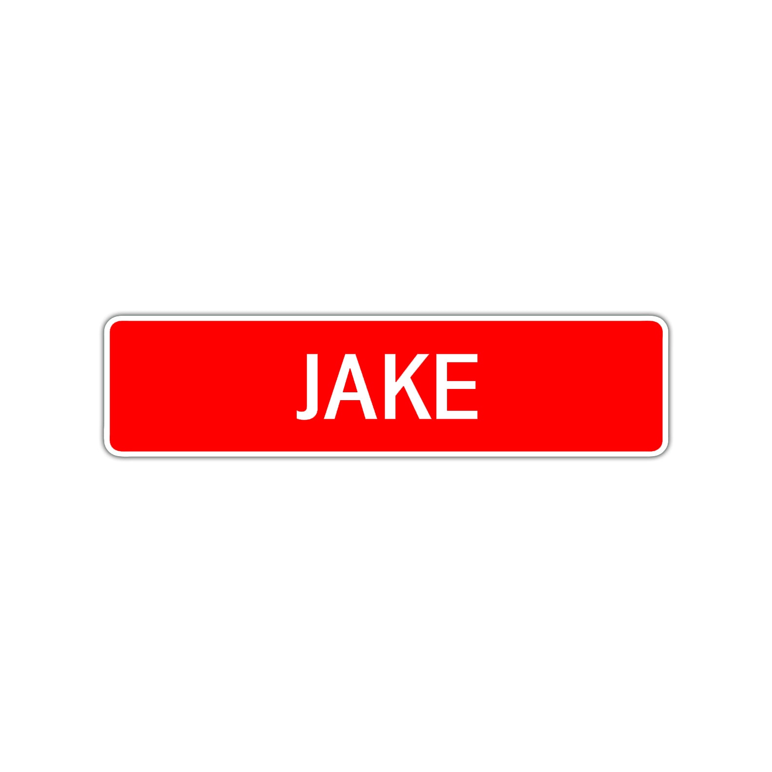 Jake Street Sign Children Name Room Plate
