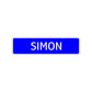 Simon Street Sign Children Name Room Plate