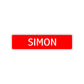 Simon Street Sign Children Name Room Plate