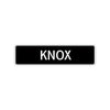 Knox Street Sign Children Name Room Plate