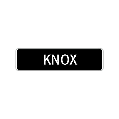 Knox Street Sign Children Name Room Plate