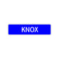 Knox Street Sign Children Name Room Plate
