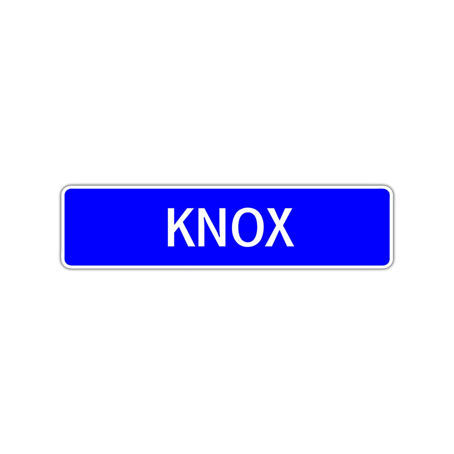 Knox Street Sign Children Name Room Plate