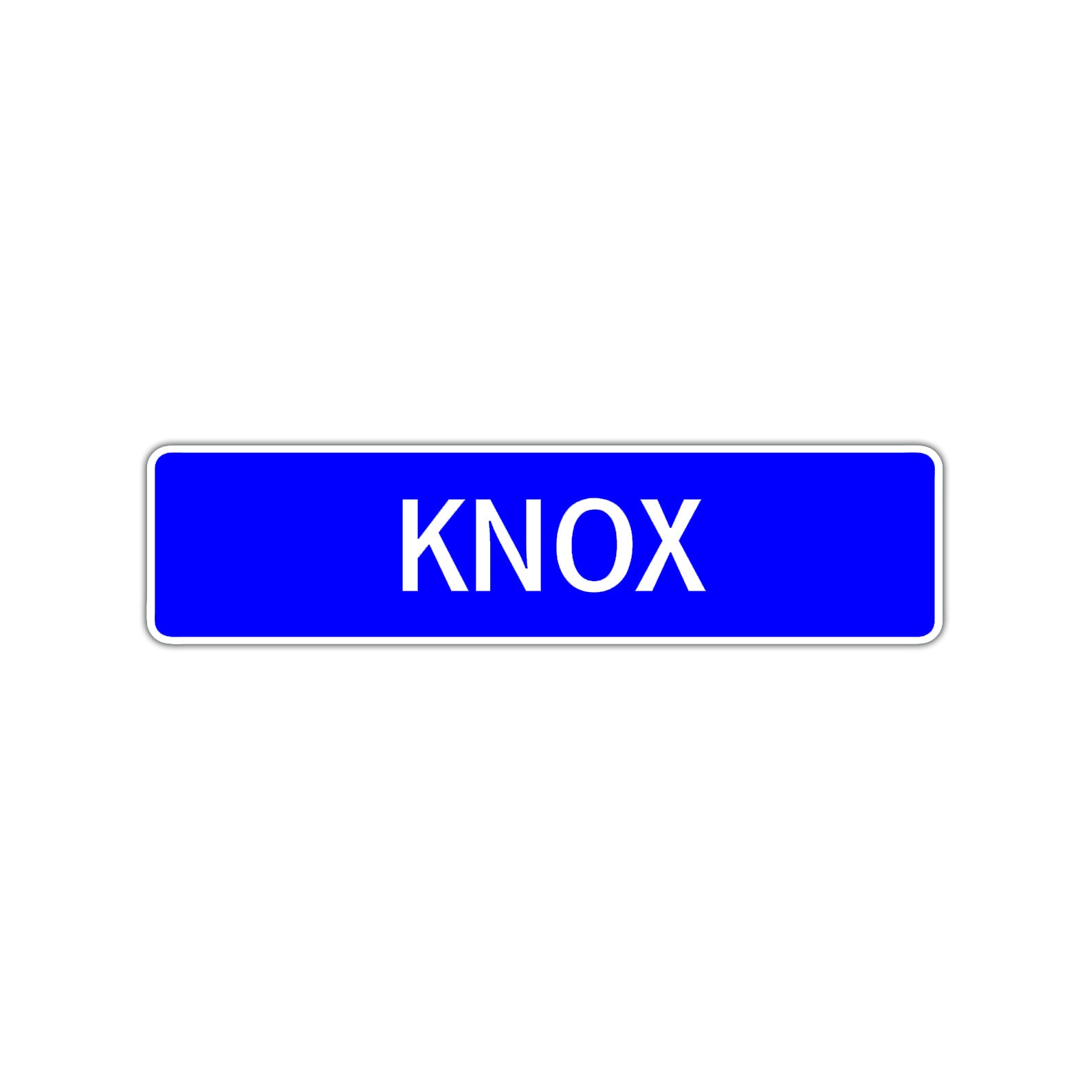 Knox Street Sign Children Name Room Plate