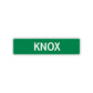 Knox Street Sign Children Name Room Plate
