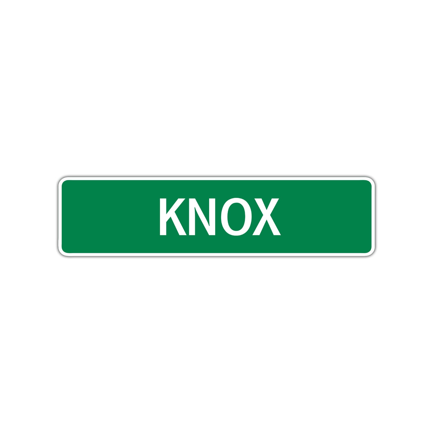 Knox Street Sign Children Name Room Plate