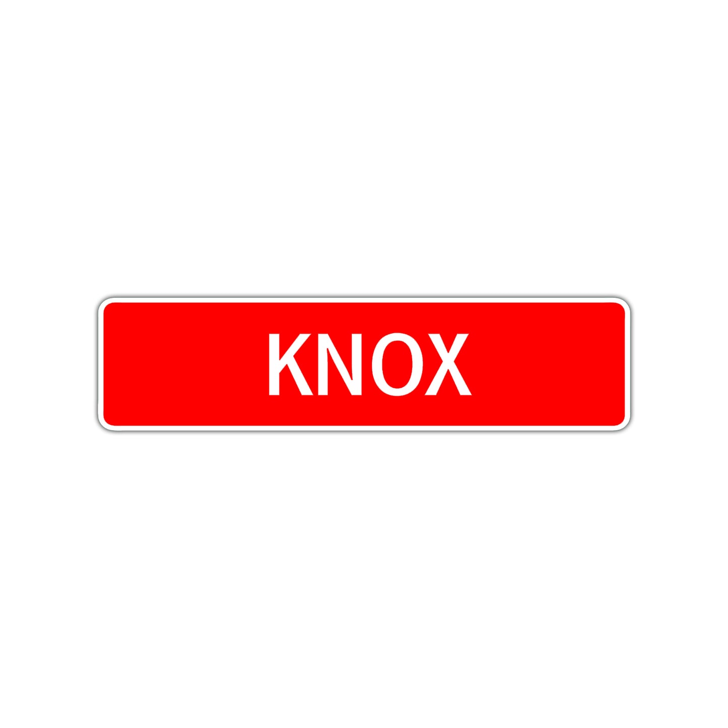 Knox Street Sign Children Name Room Plate