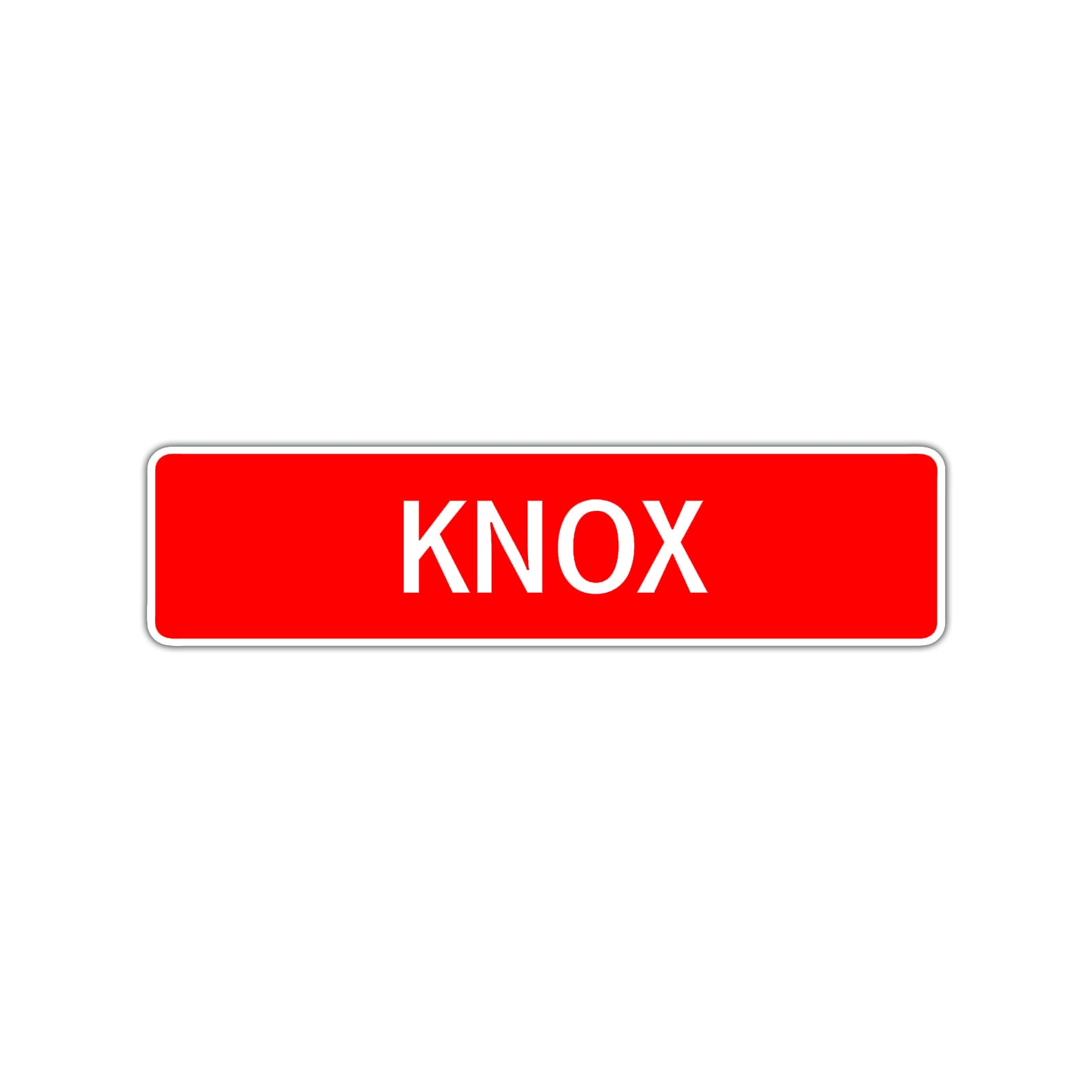 Knox Street Sign Children Name Room Plate