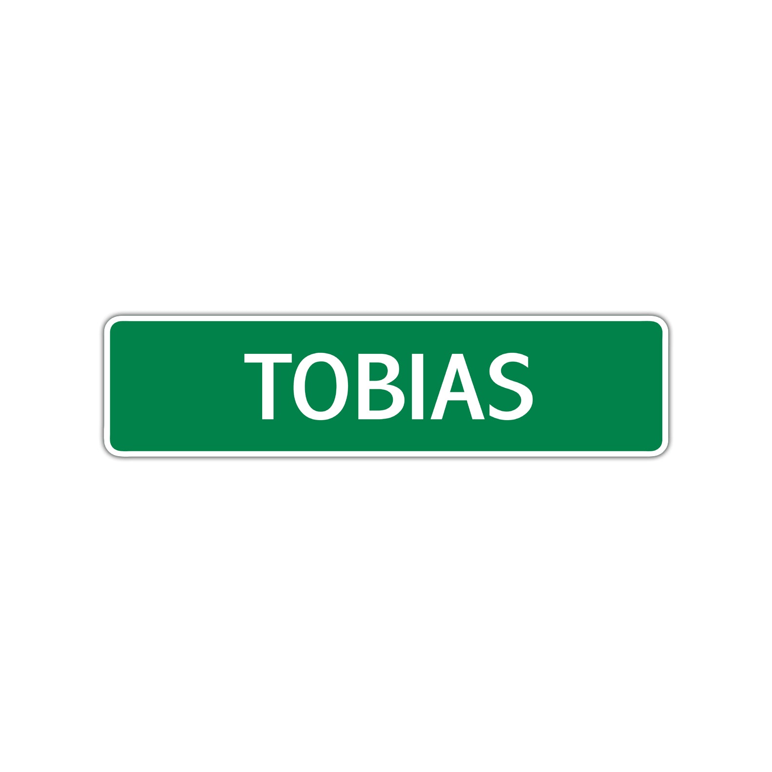 Tobias Street Sign Children Name Room Plate