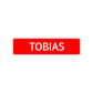 Tobias Street Sign Children Name Room Plate