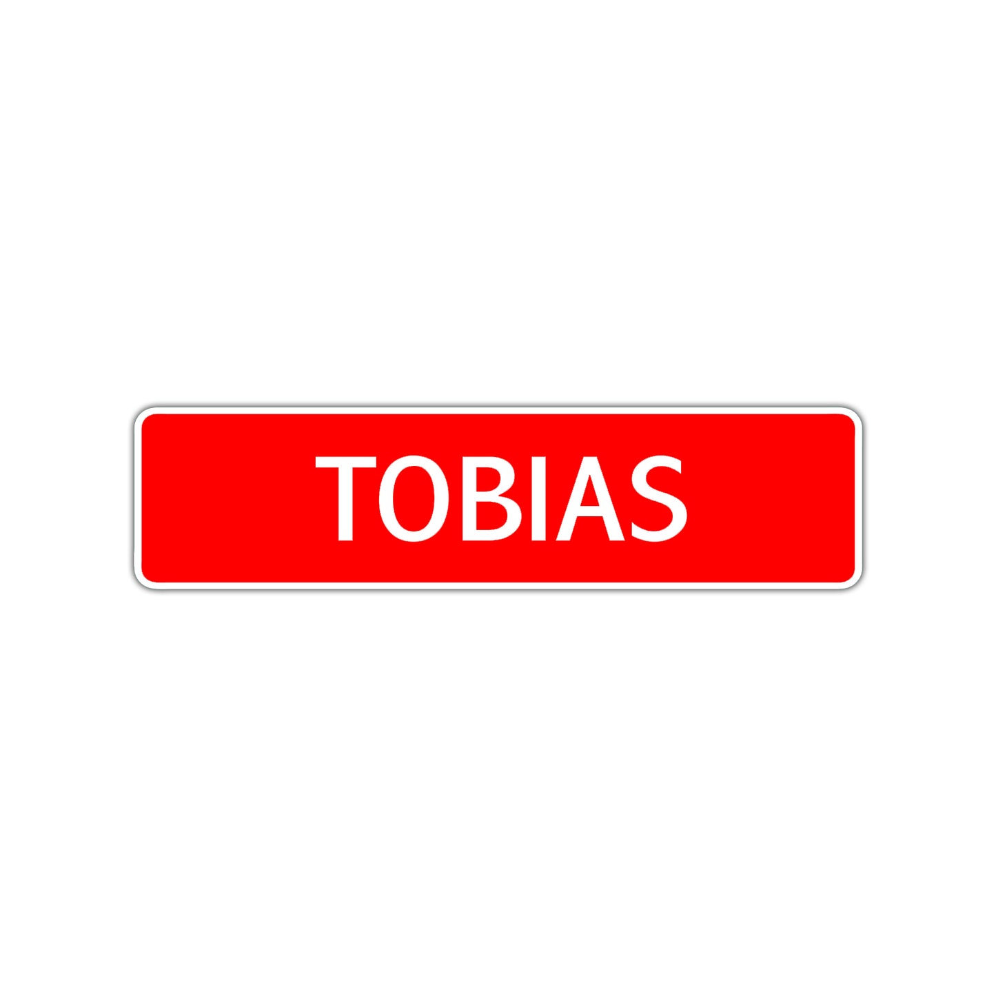 Tobias Street Sign Children Name Room Plate