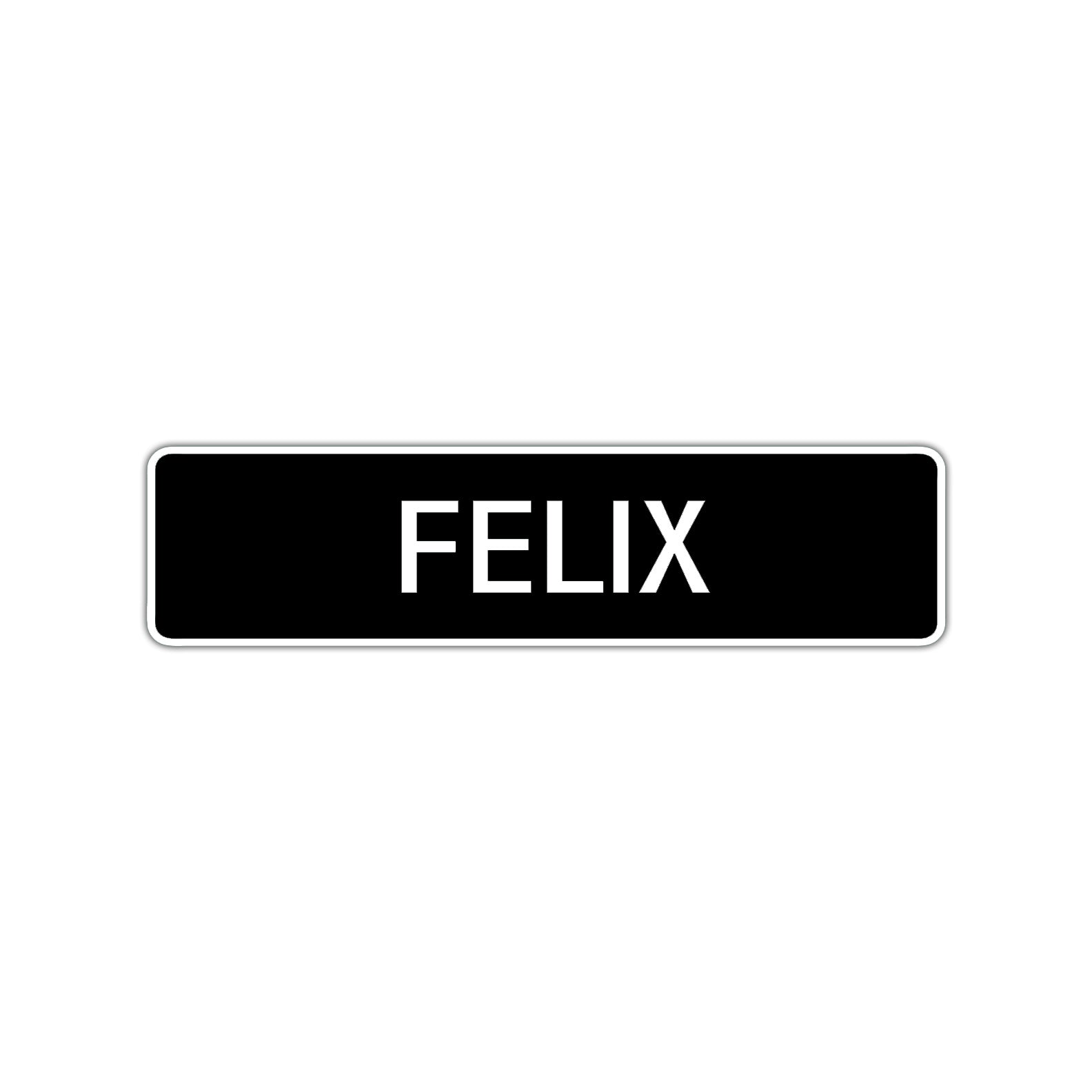 Felix Street Sign Children Name Room Plate