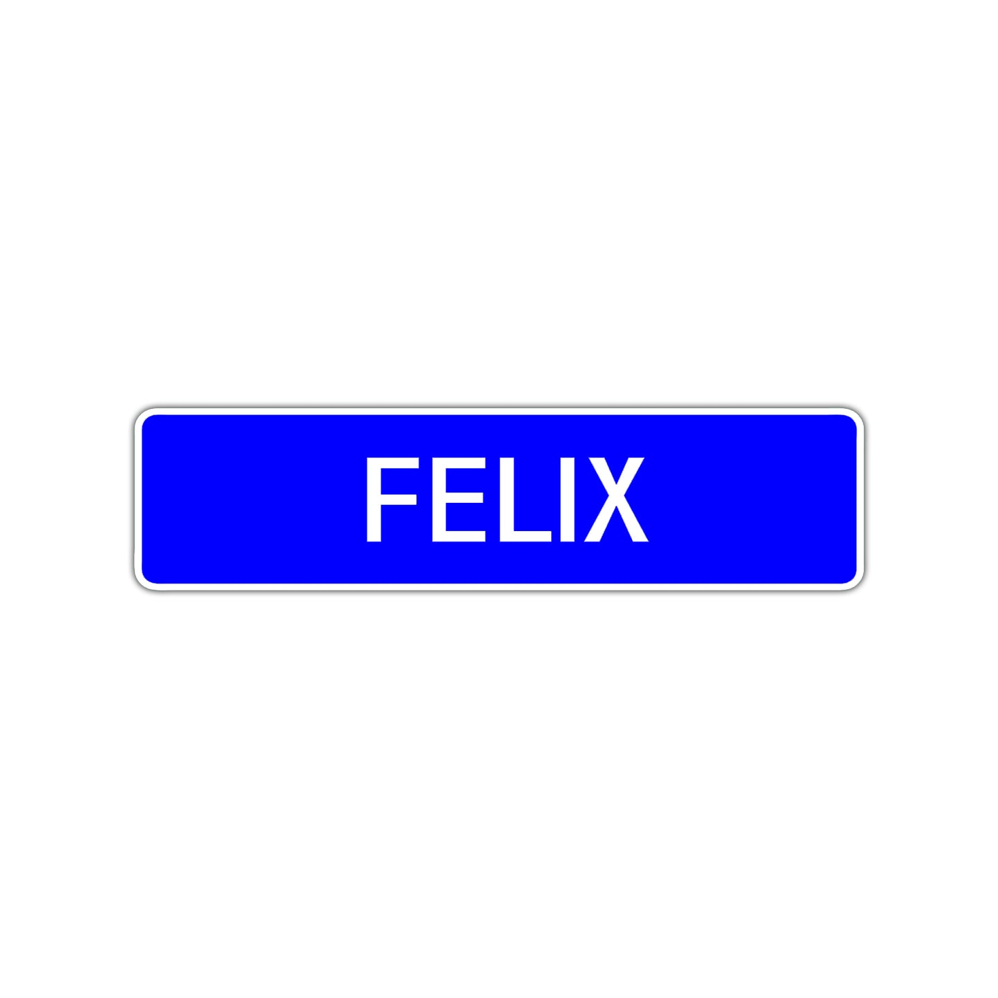 Felix Street Sign Children Name Room Plate