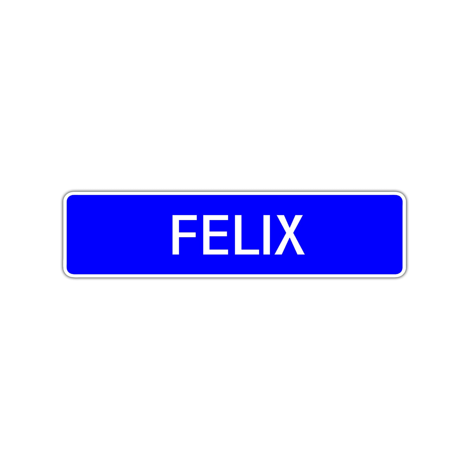 Felix Street Sign Children Name Room Plate