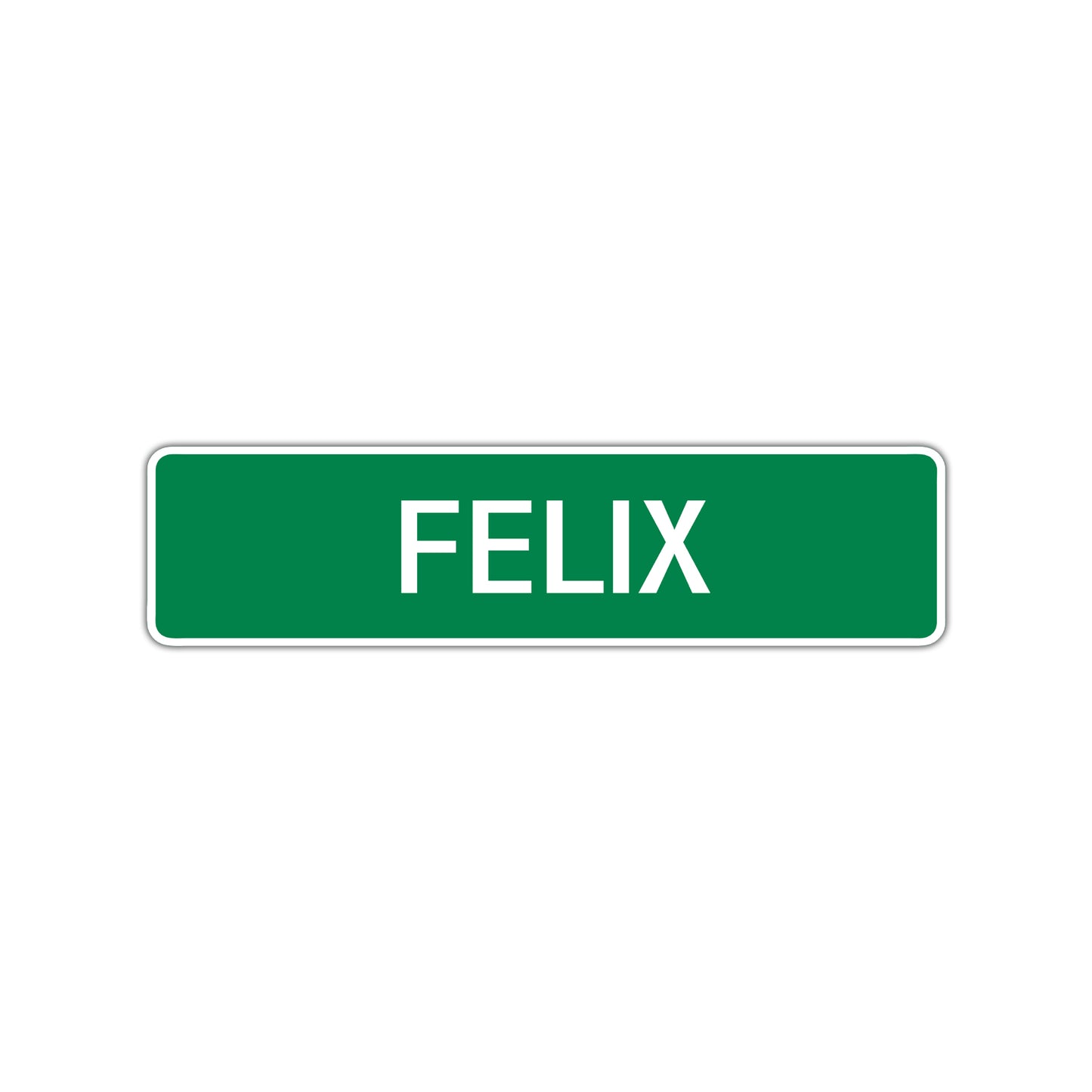 Felix Street Sign Children Name Room Plate