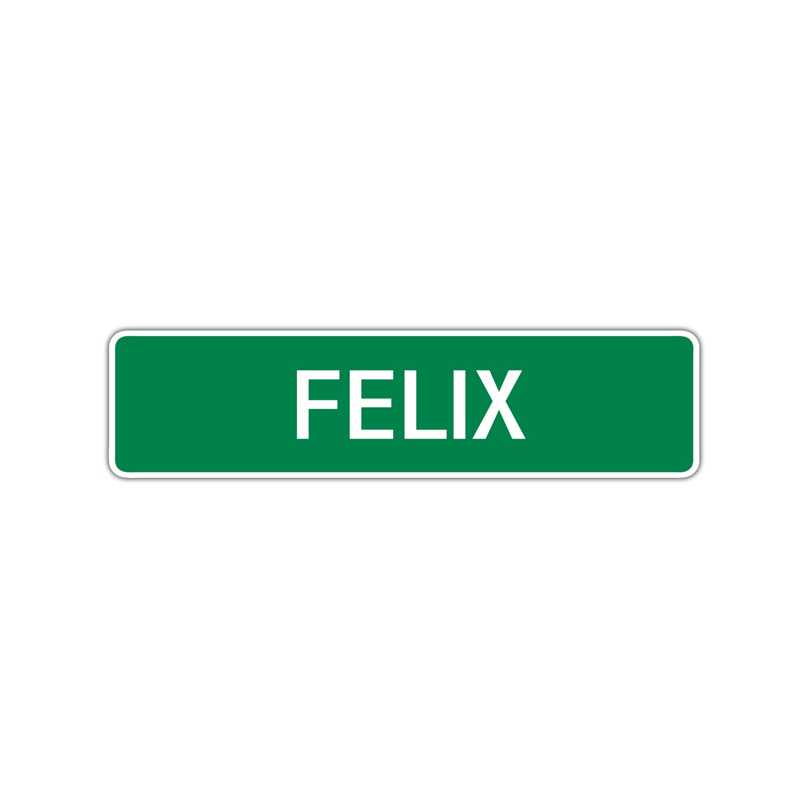 Felix Street Sign Children Name Room Plate