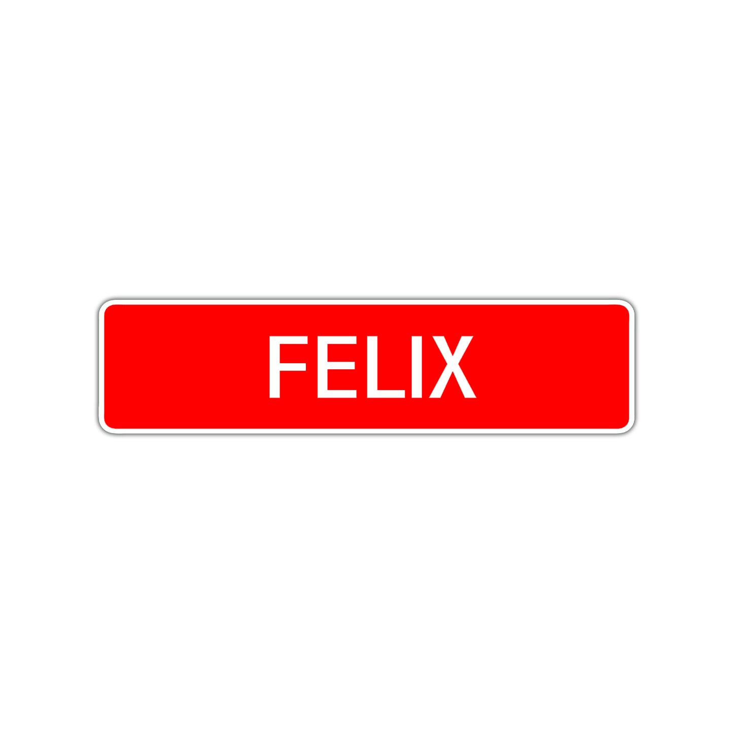 Felix Street Sign Children Name Room Plate