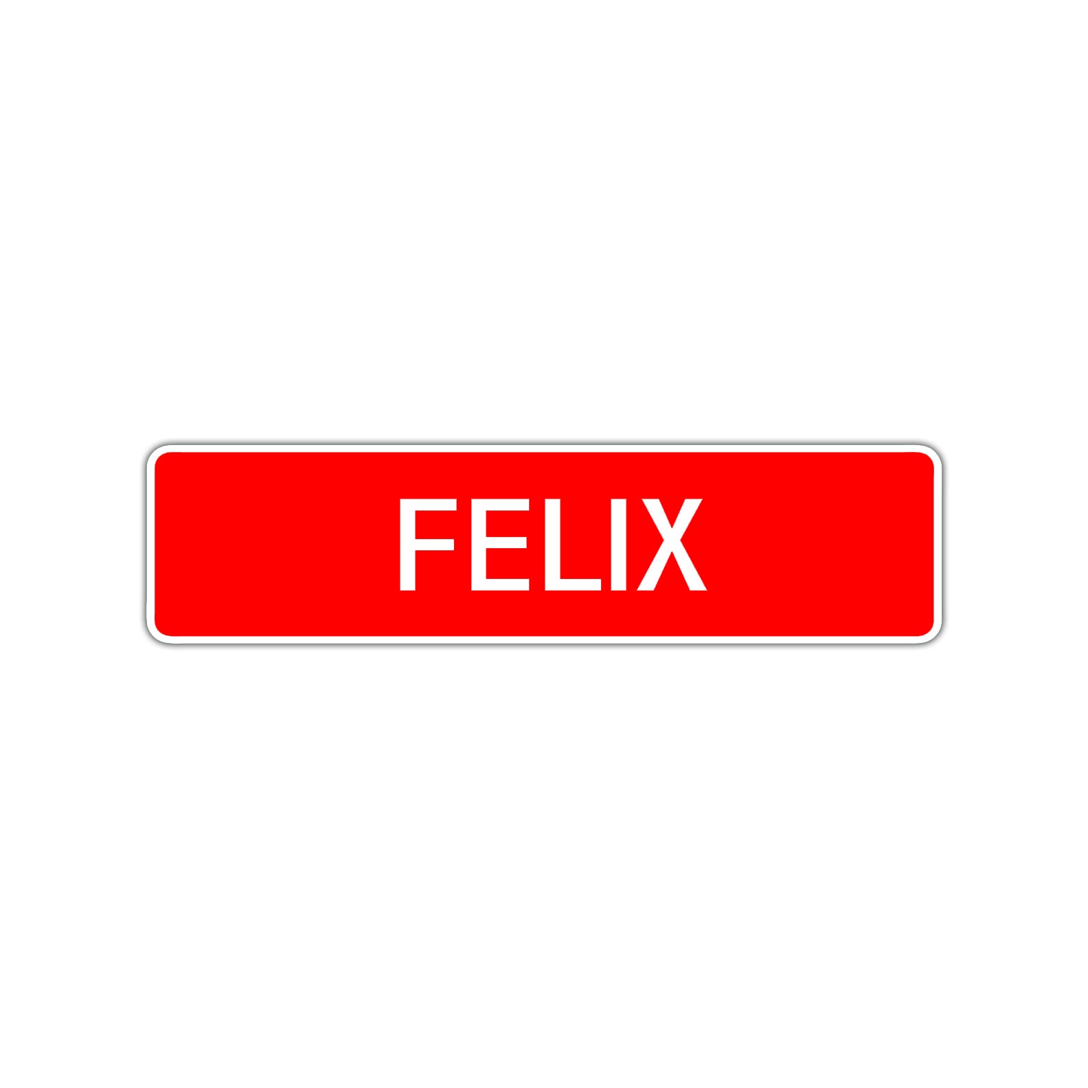 Felix Street Sign Children Name Room Plate