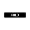Milo Street Sign Children Name Room Plate