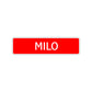 Milo Street Sign Children Name Room Plate