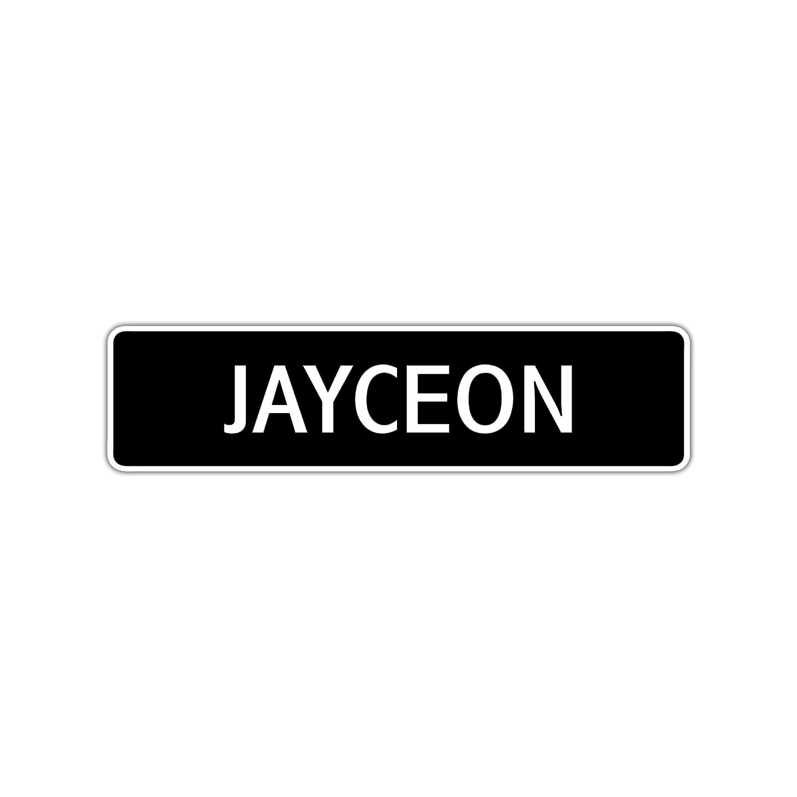 Jayceon Street Sign Children Name Room Plate