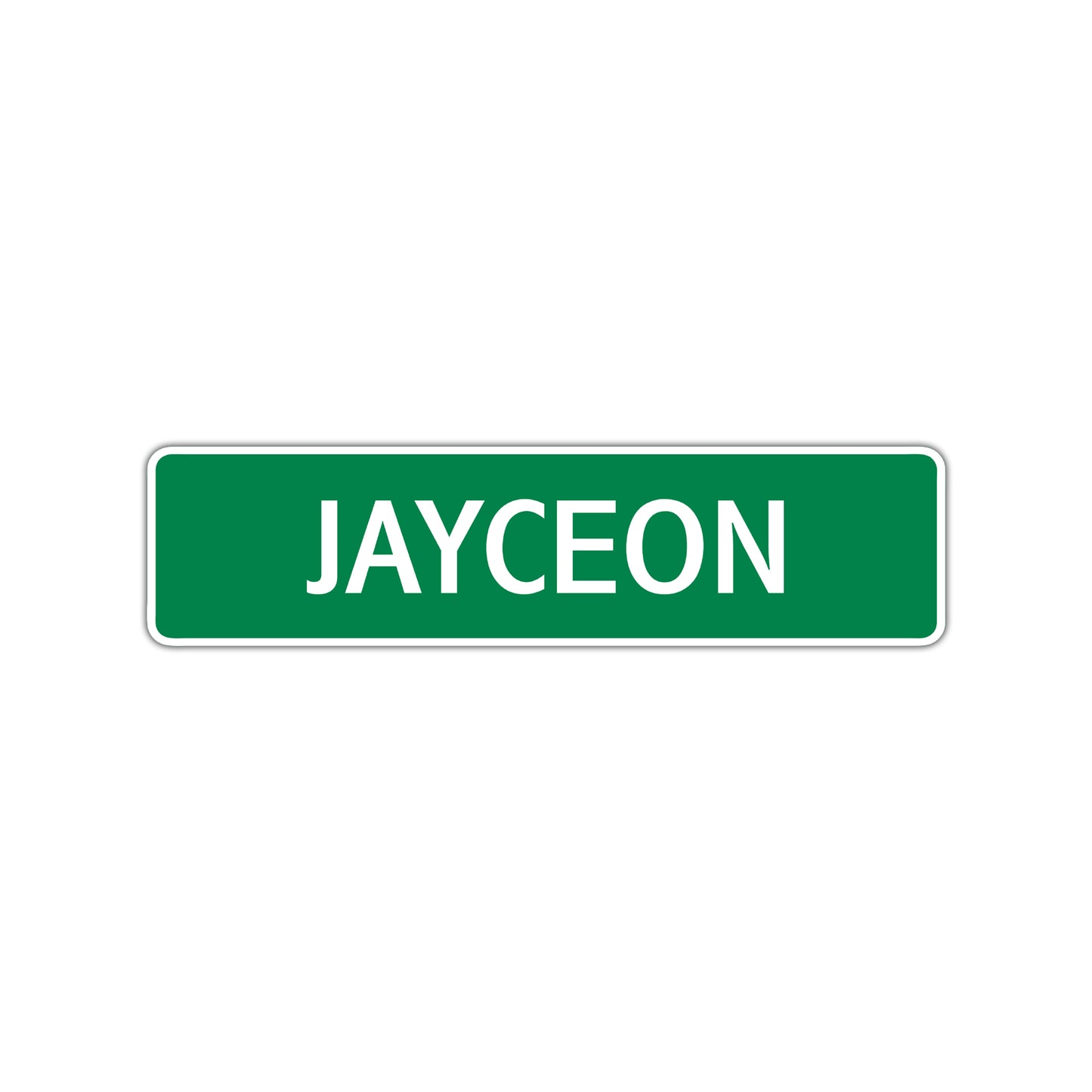 Jayceon Street Sign Children Name Room Plate