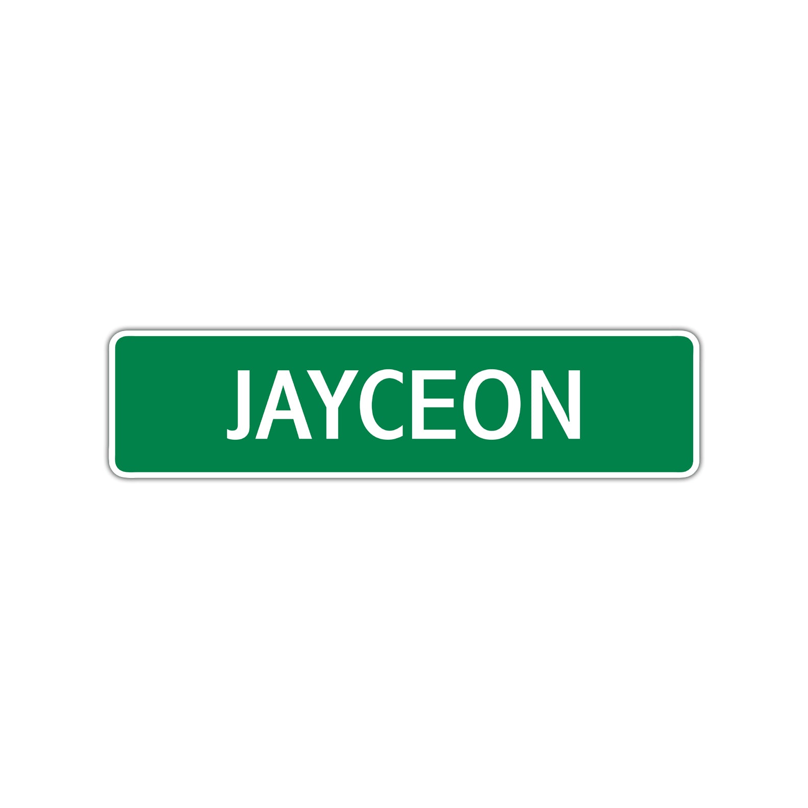 Jayceon Street Sign Children Name Room Plate