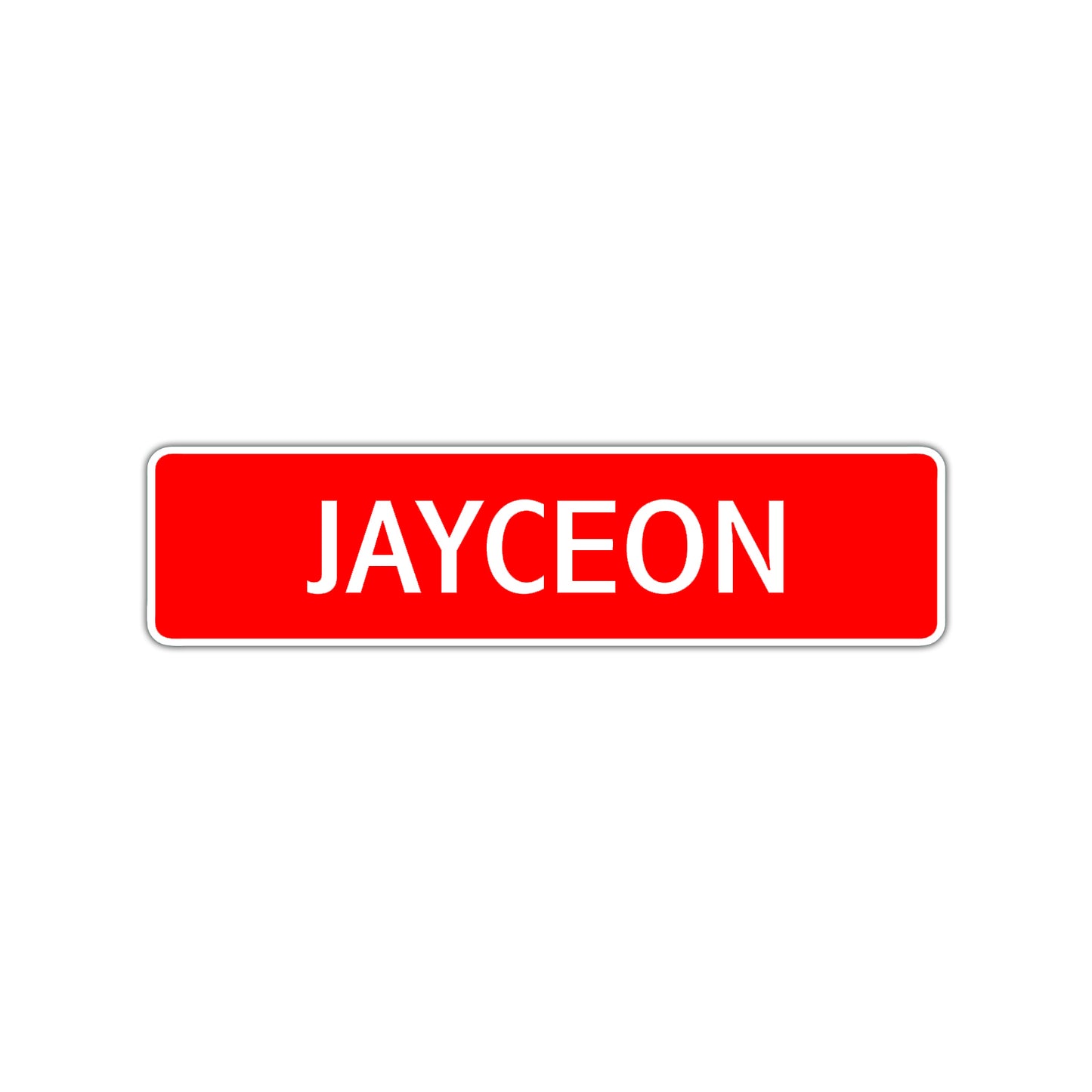 Jayceon Street Sign Children Name Room Plate