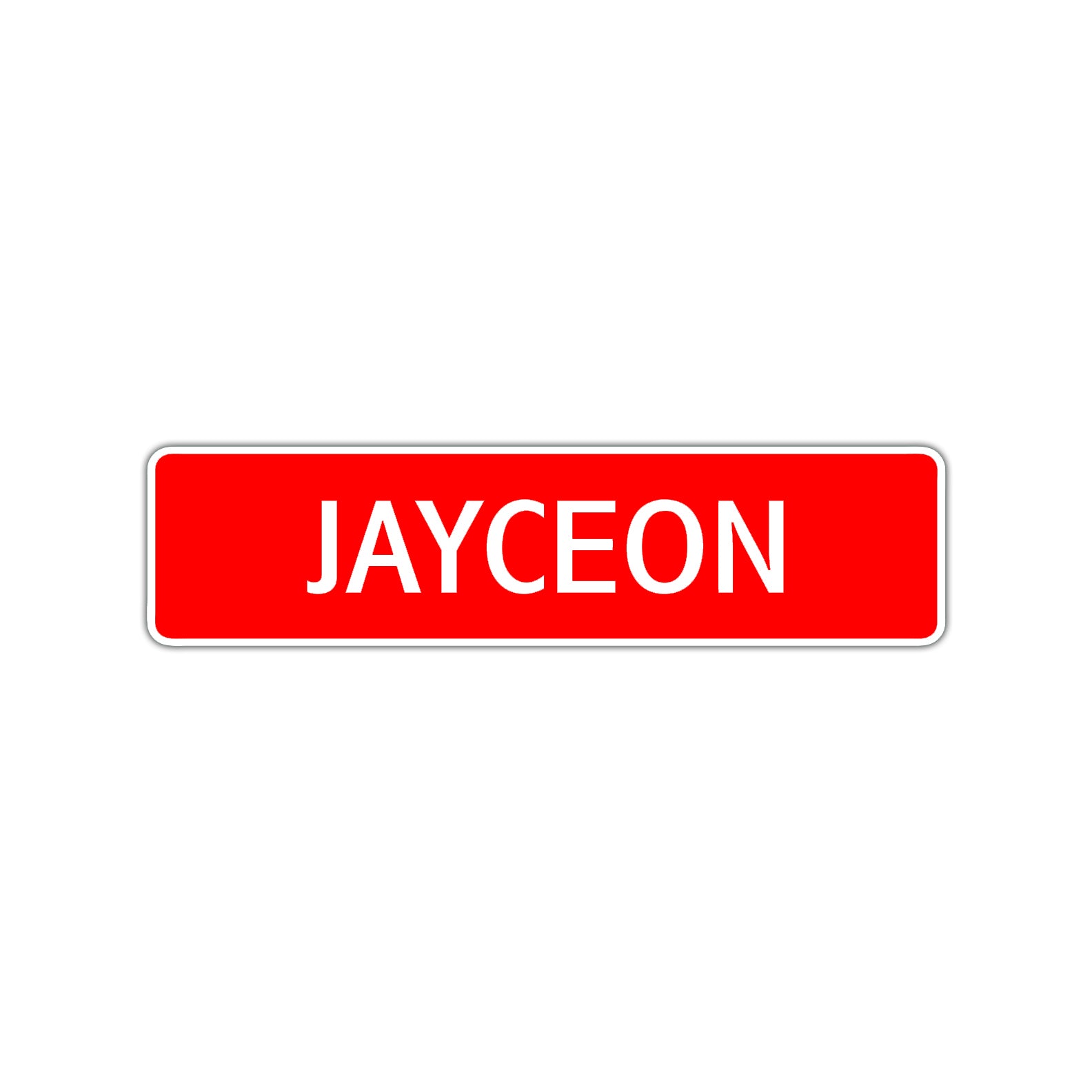 Jayceon Street Sign Children Name Room Plate