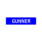 Gunner Street Sign Children Name Room Plate