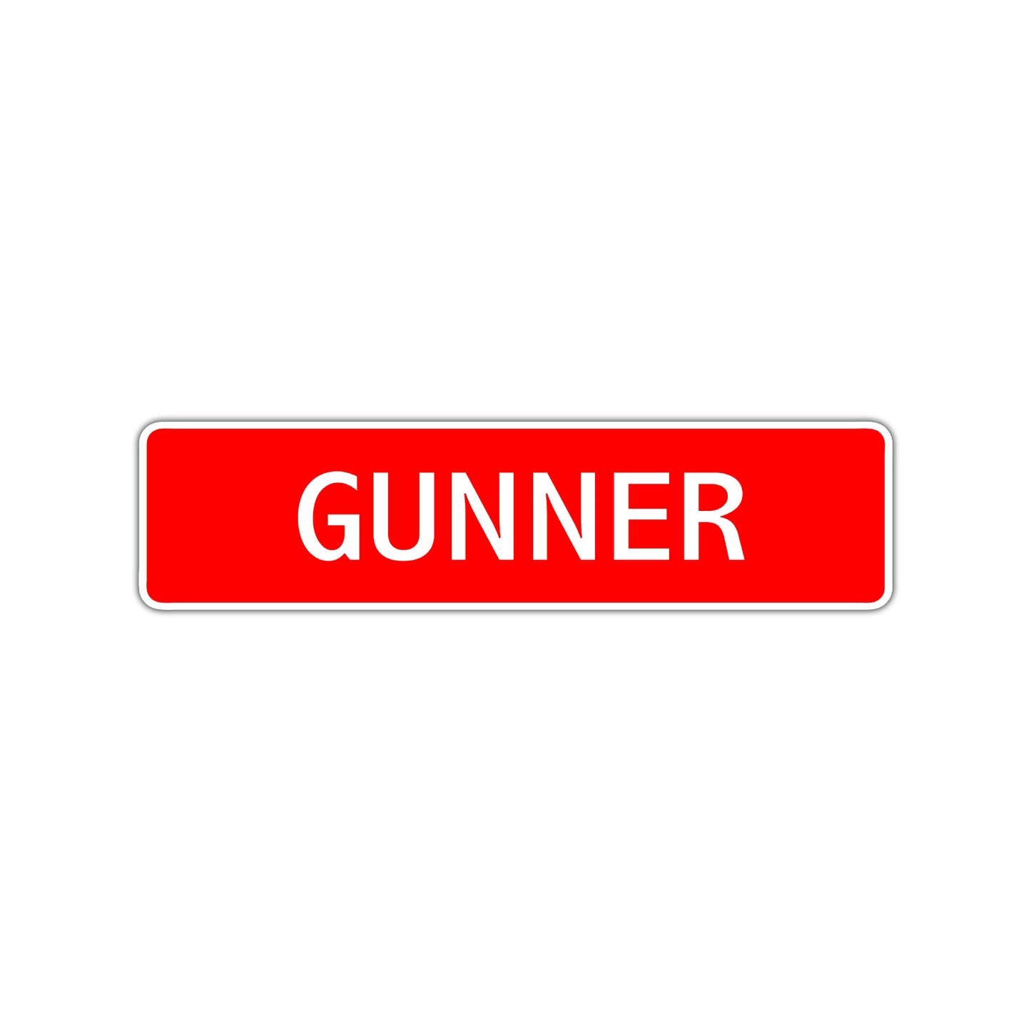 Gunner Street Sign Children Name Room Plate