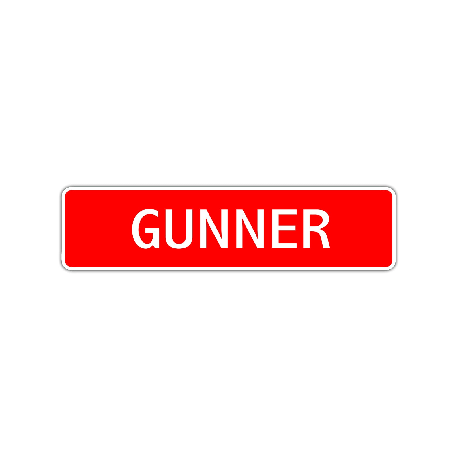 Gunner Street Sign Children Name Room Plate