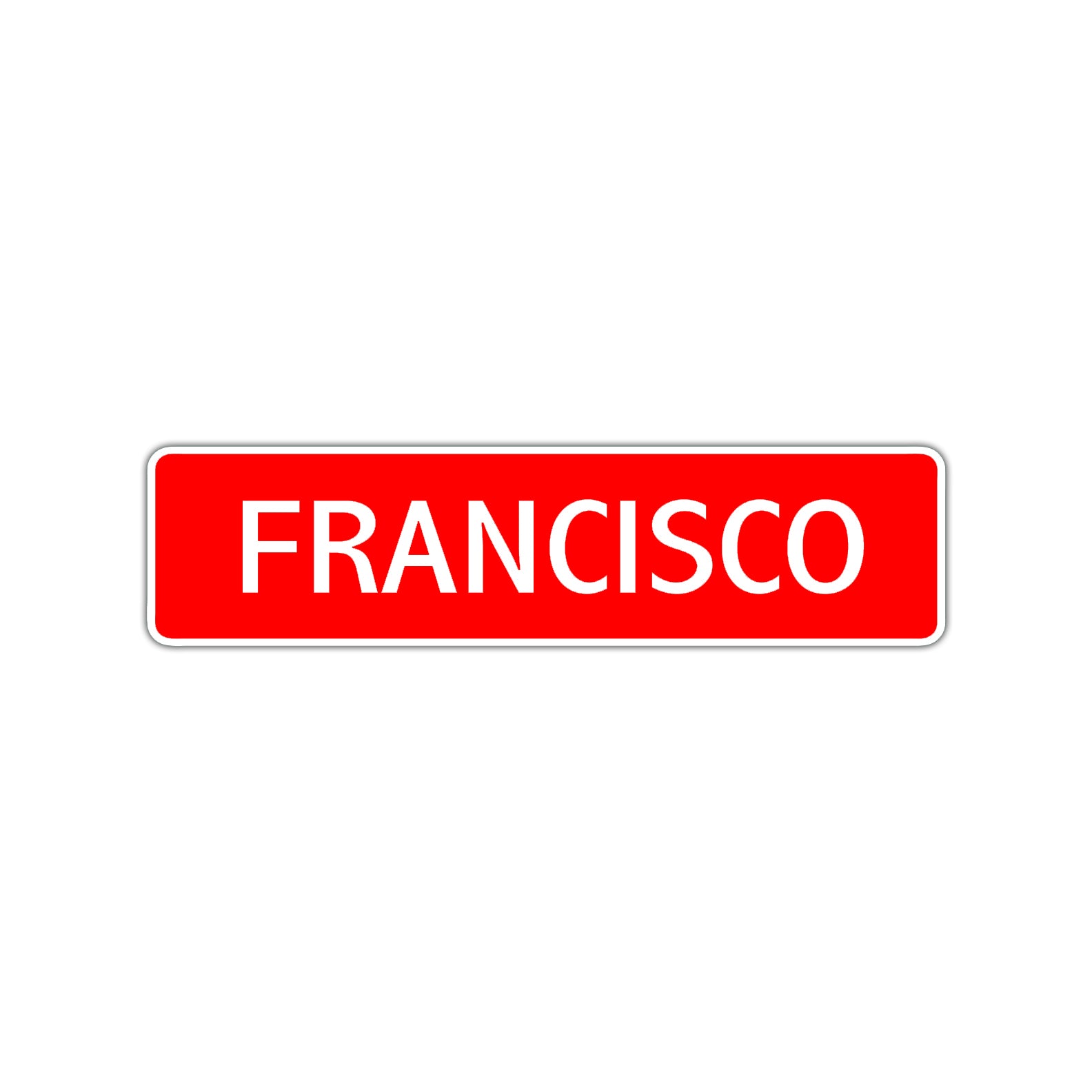 Francisco Street Sign Children Name Room Plate