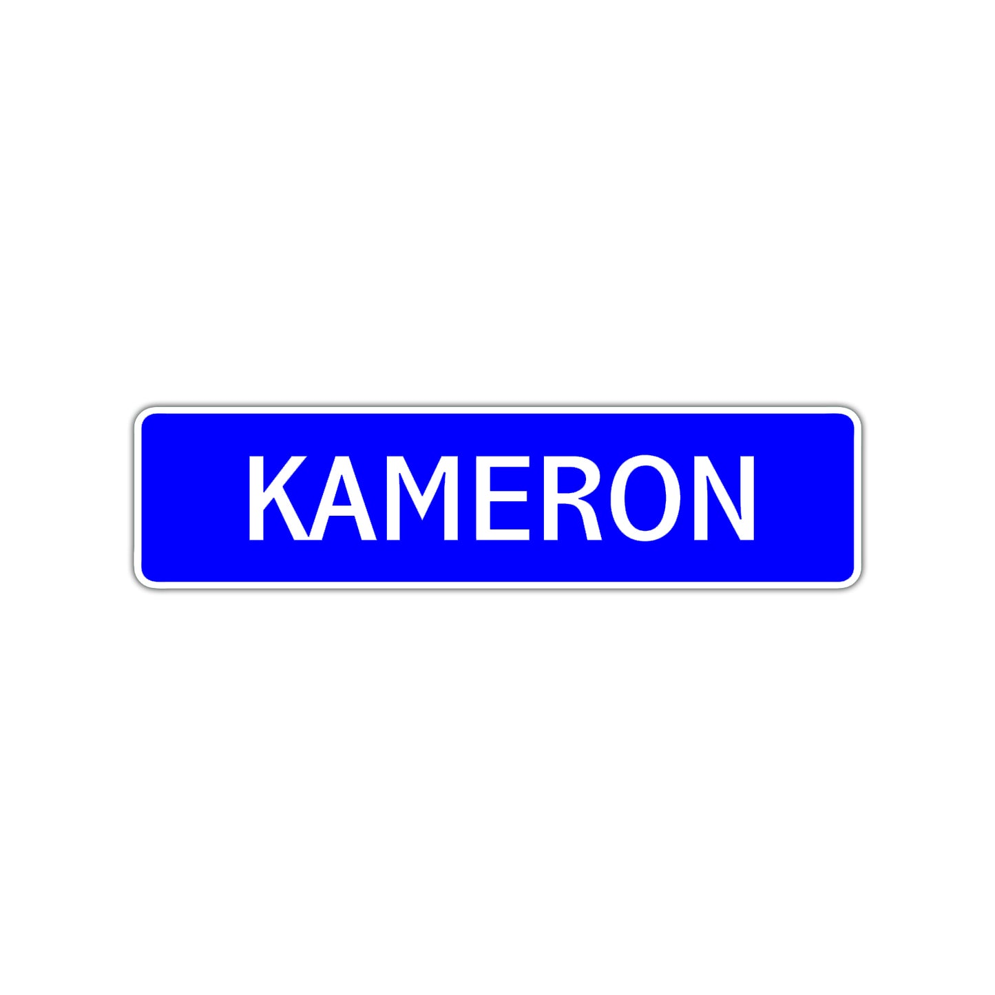 kameron Street Sign Children Name Room Plate