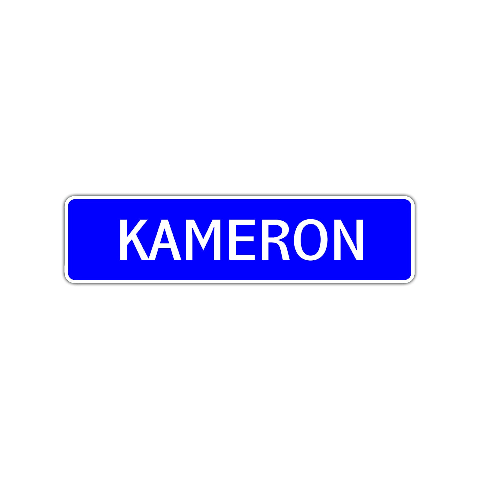kameron Street Sign Children Name Room Plate