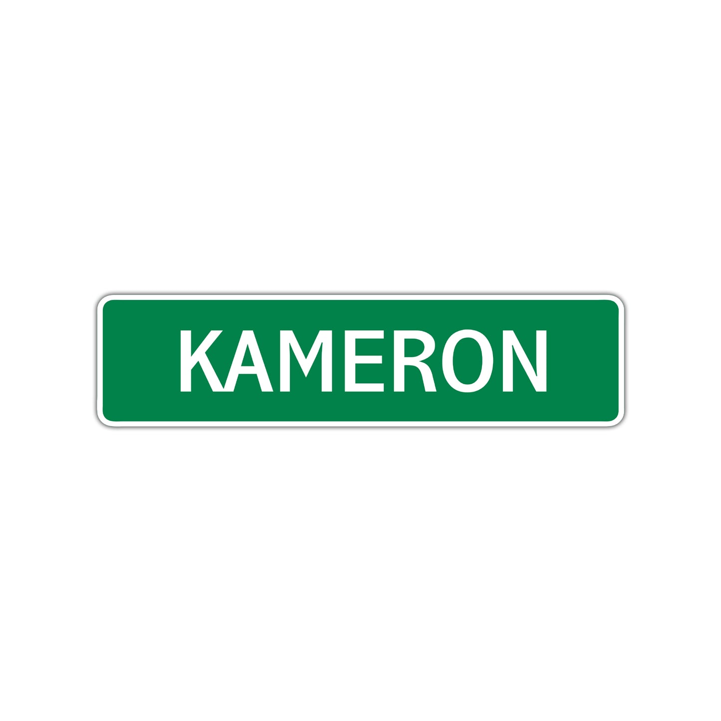 kameron Street Sign Children Name Room Plate