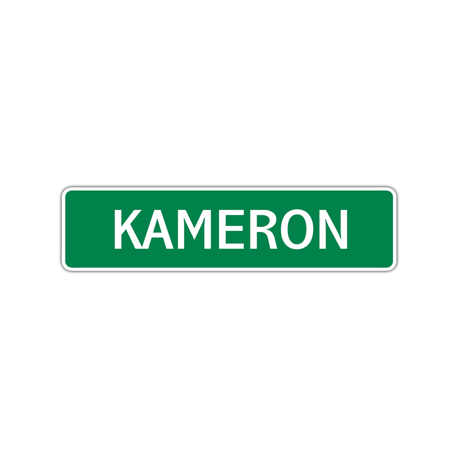 kameron Street Sign Children Name Room Plate