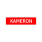kameron Street Sign Children Name Room Plate