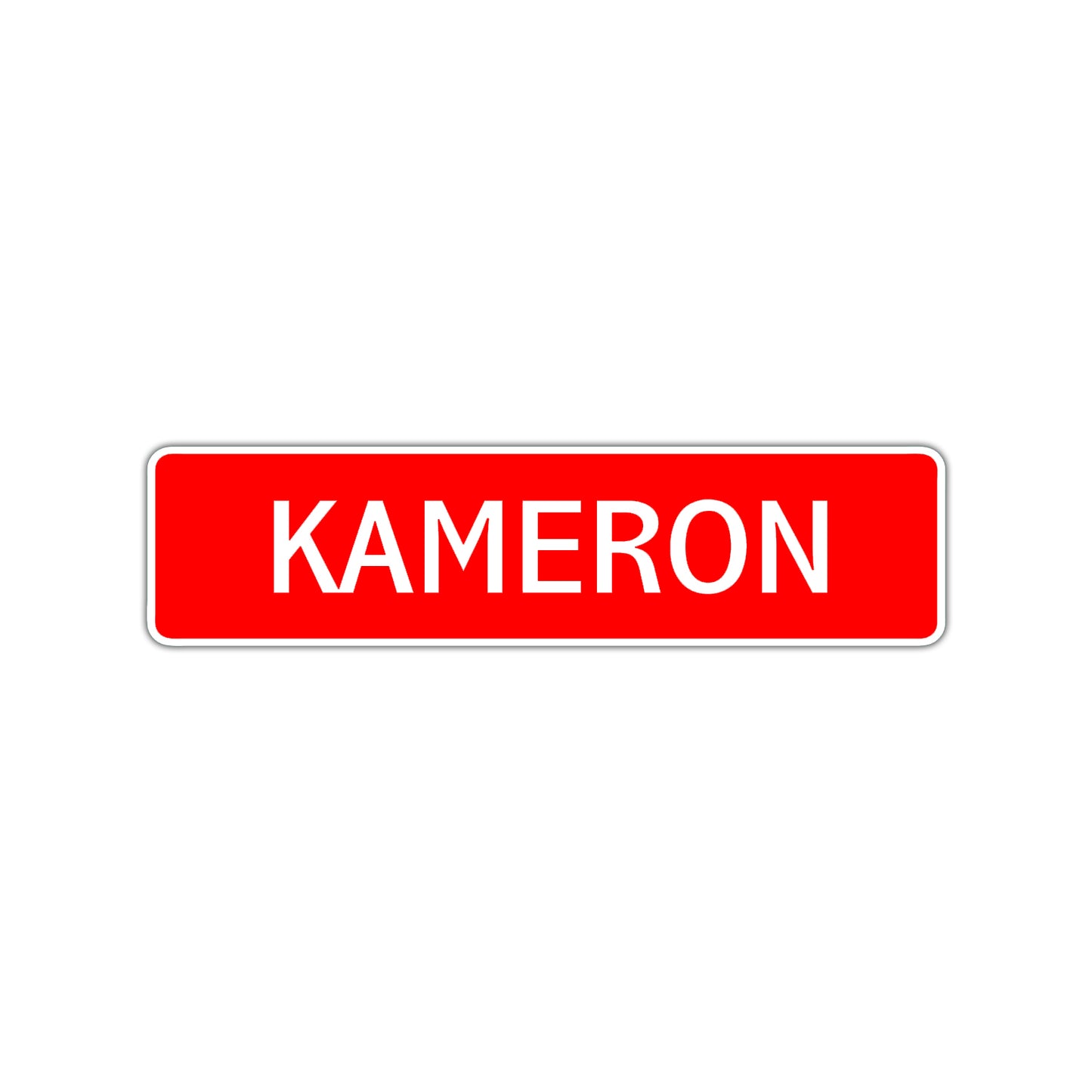 kameron Street Sign Children Name Room Plate