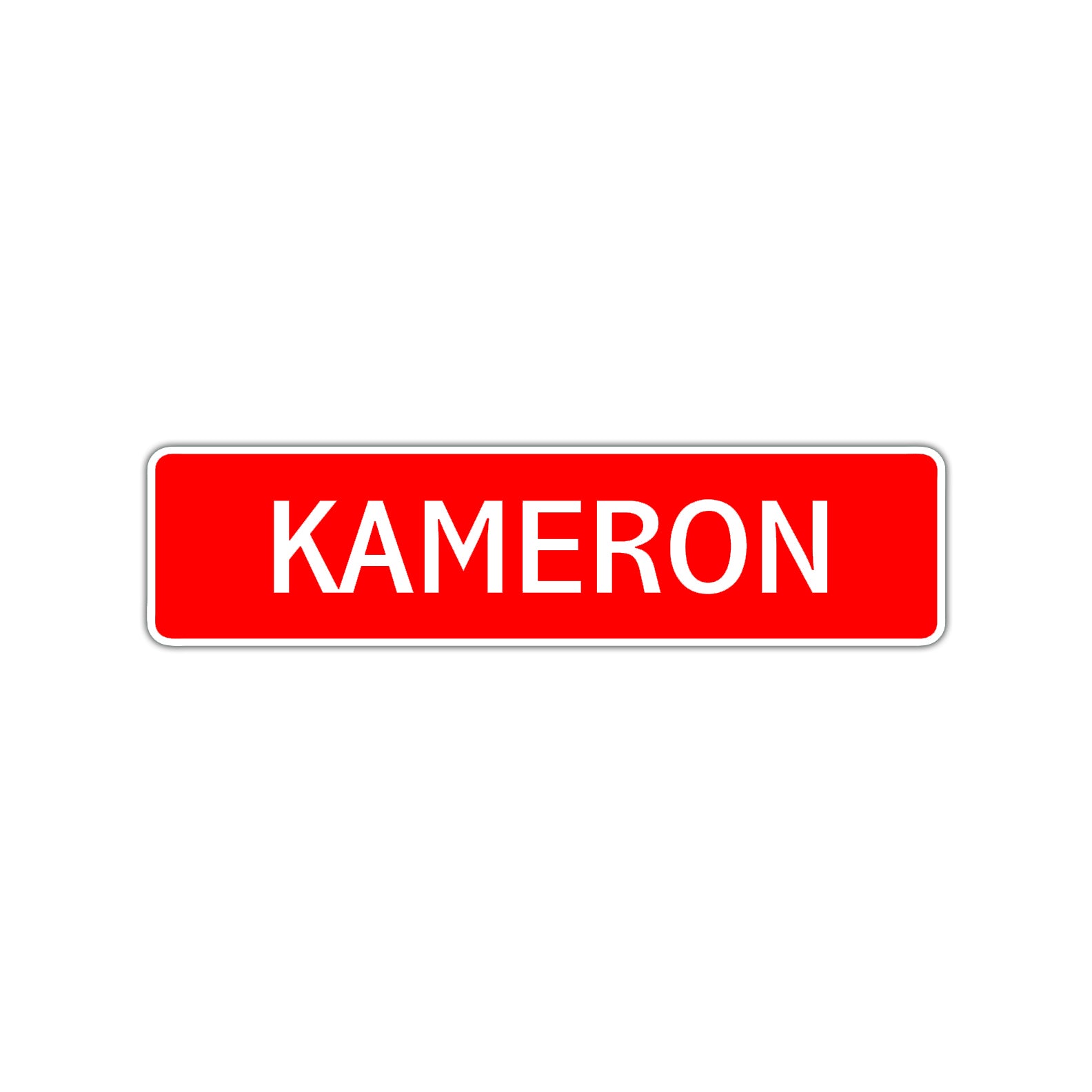 kameron Street Sign Children Name Room Plate