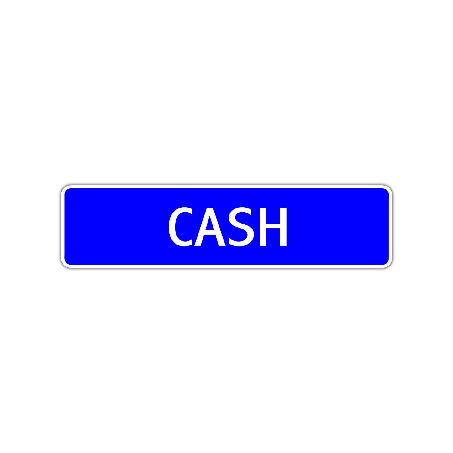 Cash Street Sign Children Name Room Plate