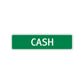 Cash Street Sign Children Name Room Plate
