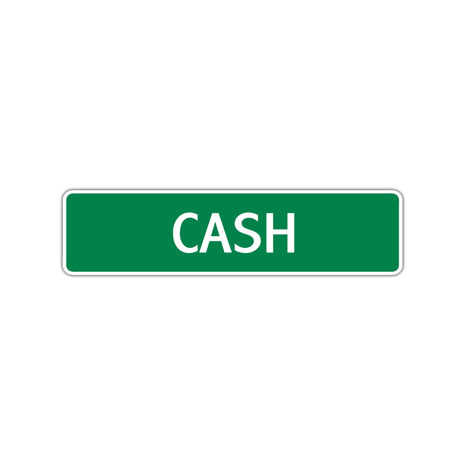 Cash Street Sign Children Name Room Plate