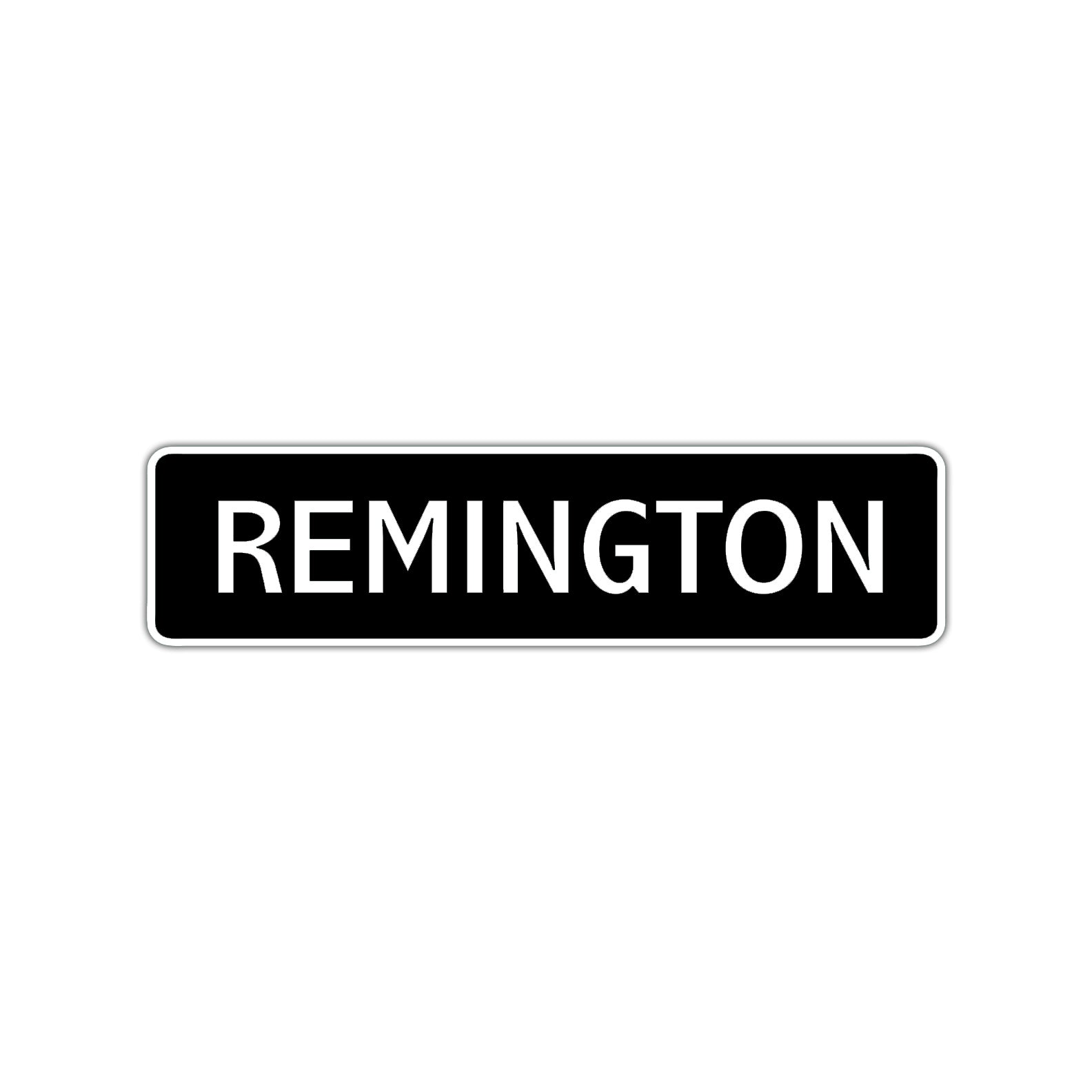 Remington Street Sign Children Name Room Plate